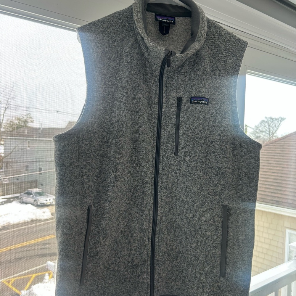 Patagonia Heather Gray Knit Vest - Picture 2 of 6